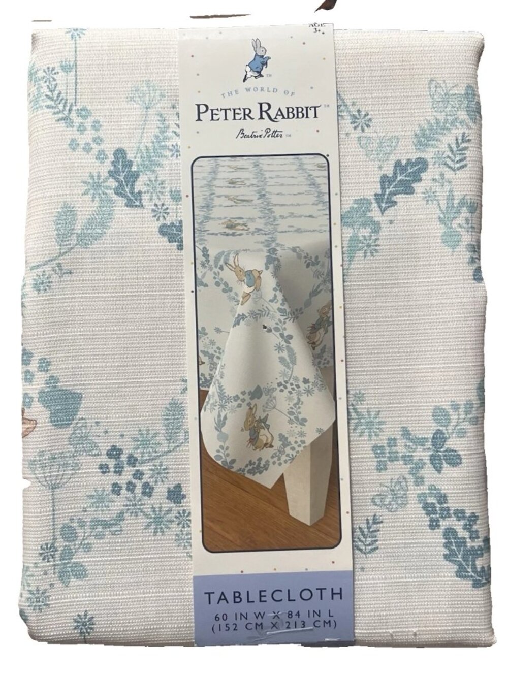 NEW The World of Peter Rabbit Beatrix Potter Table Cloth 60x84